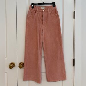DL1961 Dusty salmon pink Wide-Leg Corduroy Pants